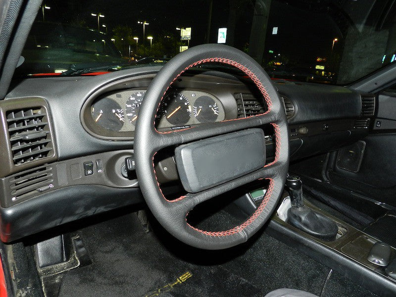 1982-91 Porsche 944 steering wheel cover - 4-spoke non-airbag