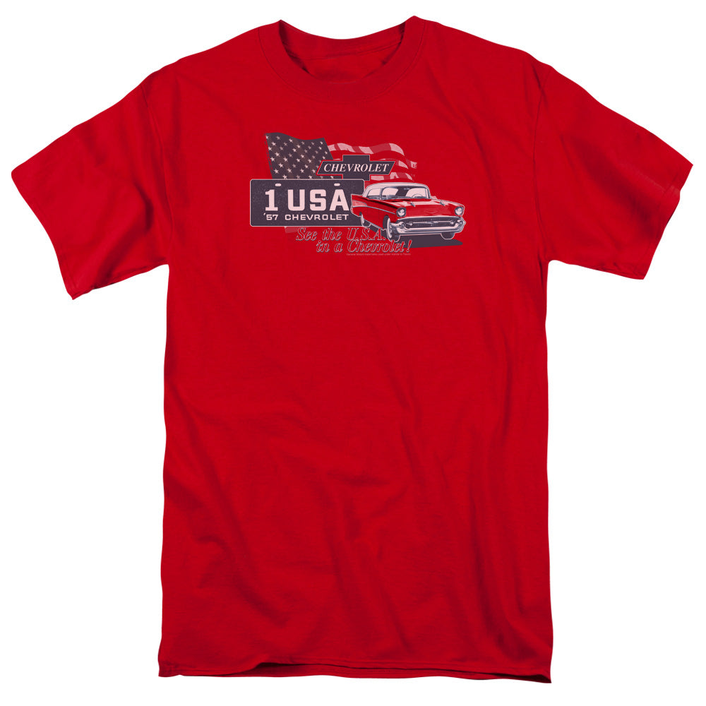Chevrolet See The USA-Adult Regular Fit Short Sleeve