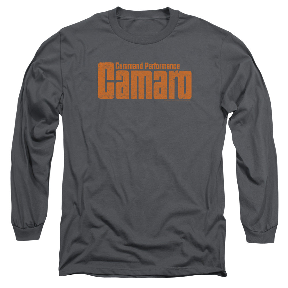 Chevrolet Camaro Command Performance-Adult Long Sleeve-Charcoal