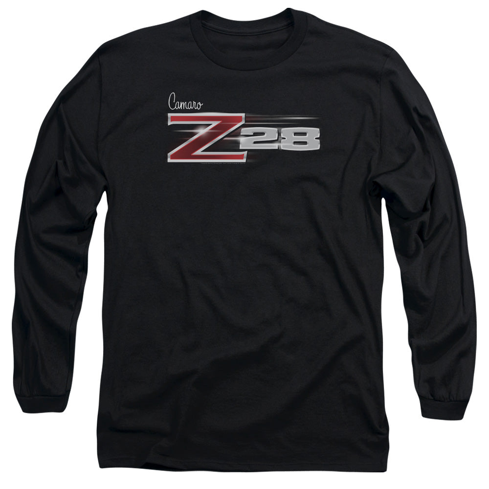 Chevrolet Camaro Z28 Logo-Adult Long Sleeve-Black