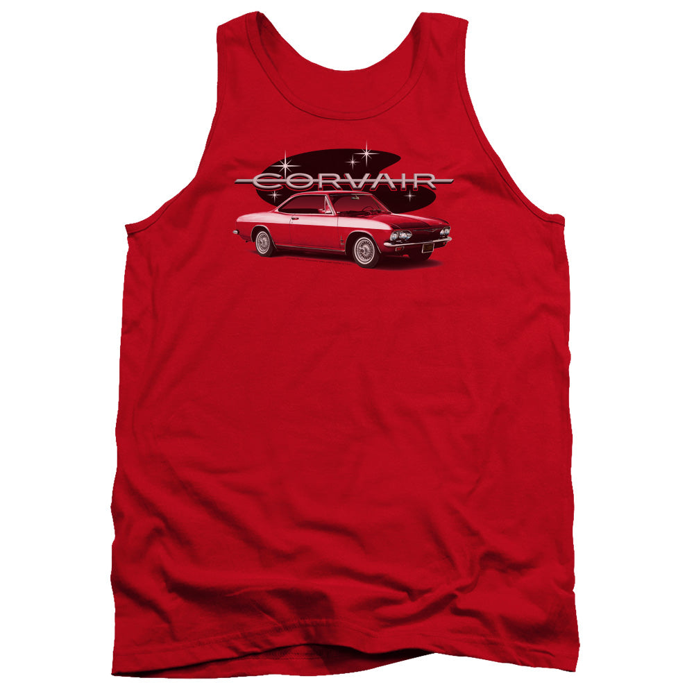 1965 Chevrolet Corvair Mona Spyda Coupe-Adult Tank Top-Red