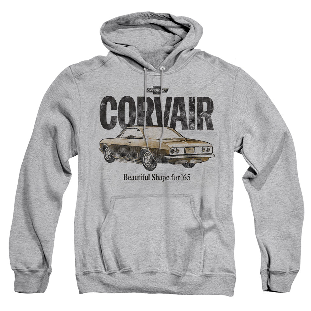 Chevrolet Retro Corvair-Adult Pullover Hoodie-Athletic Heather