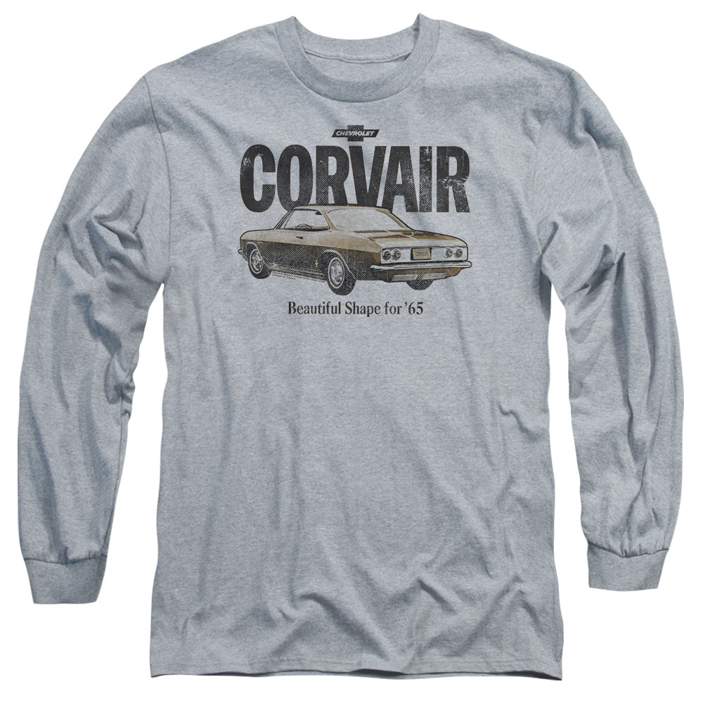 Chevrolet Retro Corvair-Adult Long Sleeve-Athletic Heather