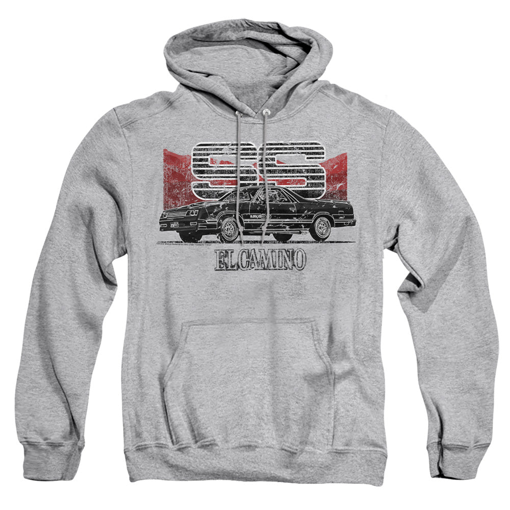 Chevrolet El Camino SS Mountains-Adult Pullover Hoodie-Athletic Heather