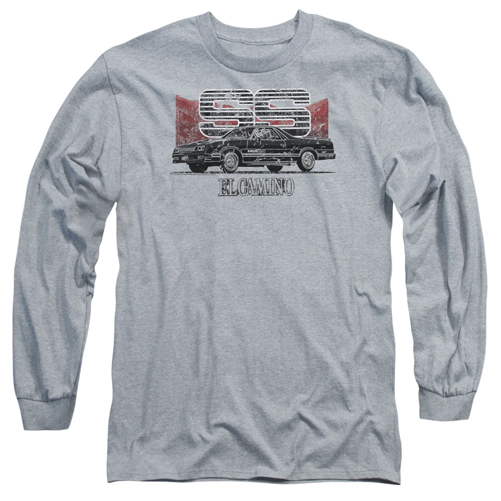 Chevrolet El Camino SS Mountains-Adult Long Sleeve-Athletic Heather