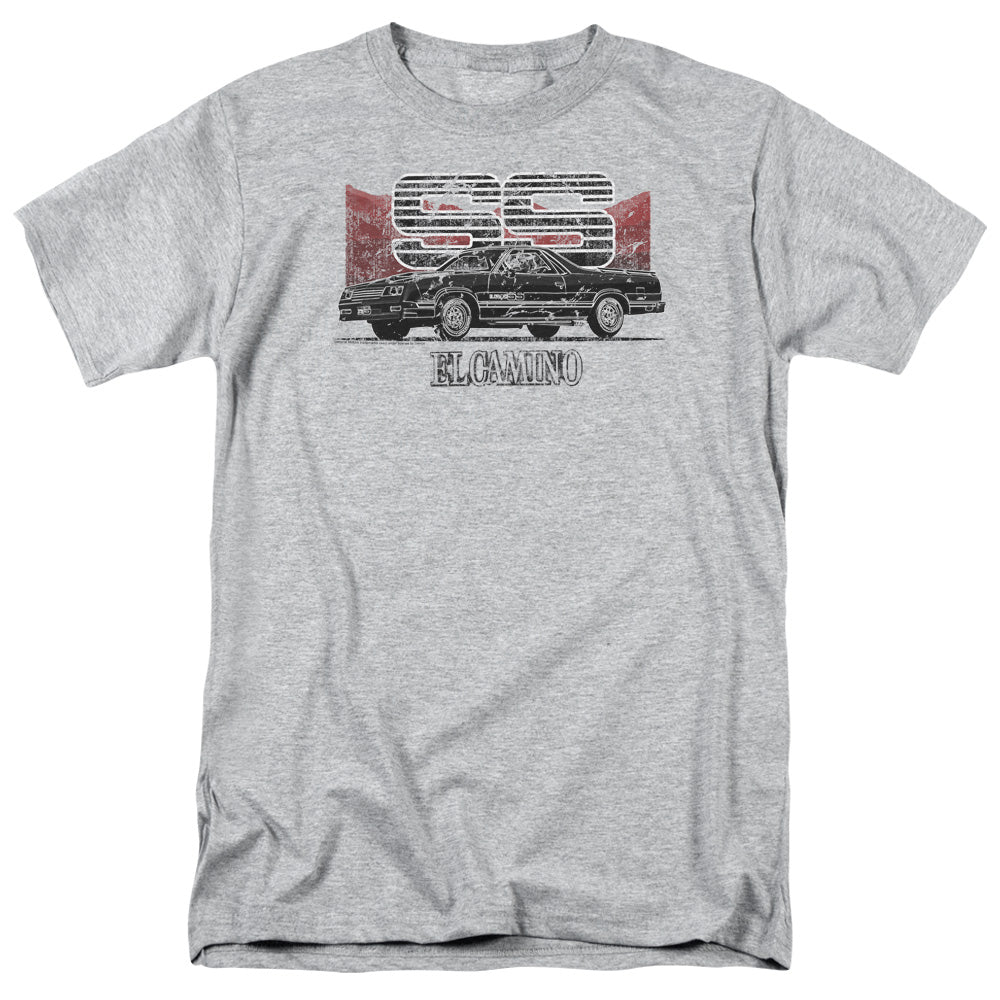 Chevrolet El Camino SS Mountains-Adult Regular Fit Short Sleeve-Athletic Heather