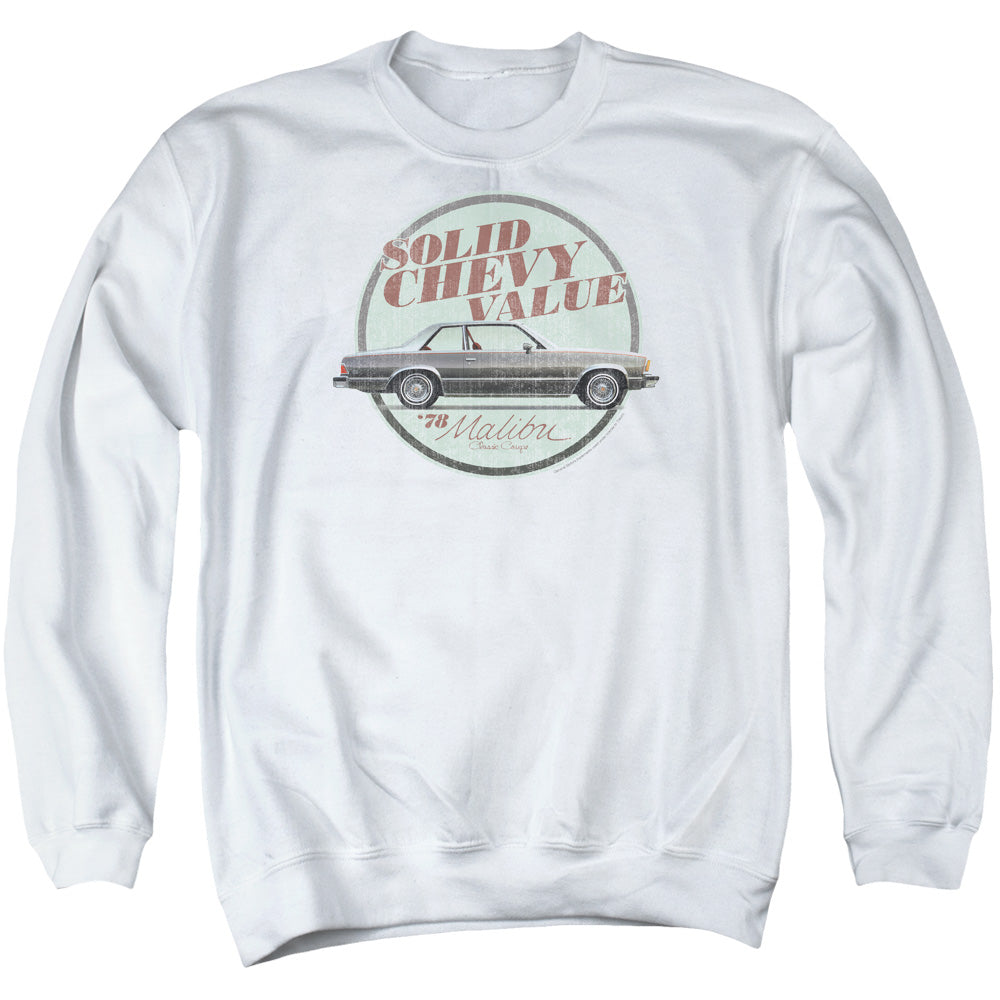 Chevrolet Do The Bu-Adult Crewneck Sweatshirt-White