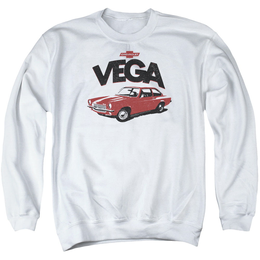 Chevrolet Rough Vega-Adult Crewneck Sweatshirt-White