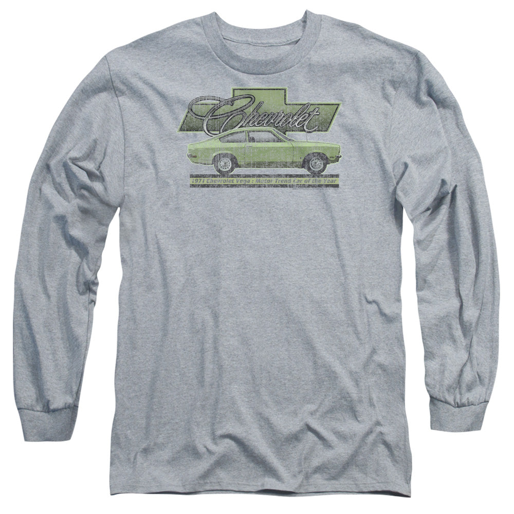 Chevrolet Vega Car of the Year 71-Adult Long Sleeve-Athletic Heather