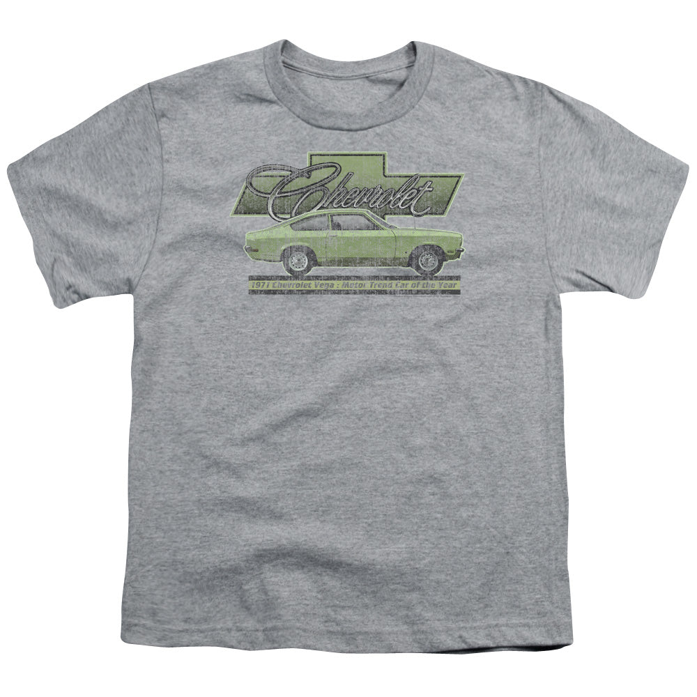 Chevrolet Vega Car Of The Year 71-Youth Short Sleeve-Athletic Heather