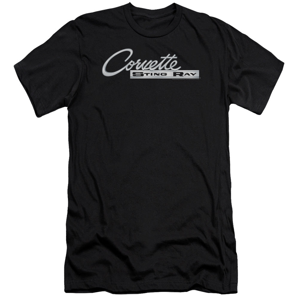 Chevrolet C2 Corvette Stingray Logo-Premium Canvas Adult Slim Fit 30/1-Black