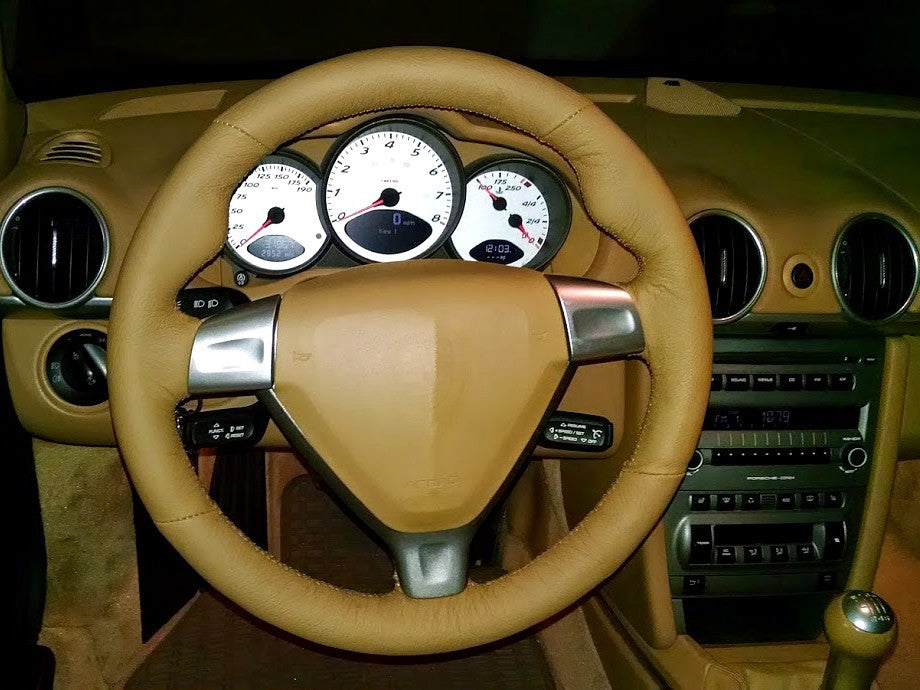 2005-12 Porsche 911 (997) steering wheel cover - type 1