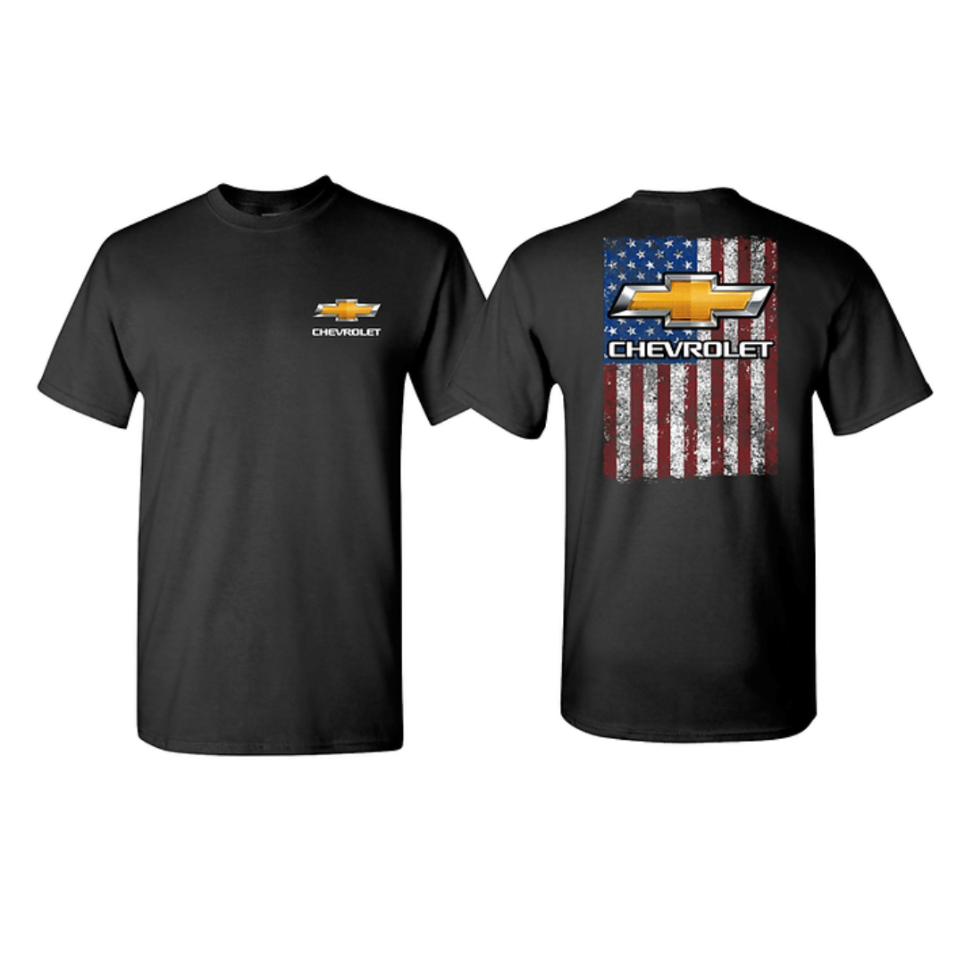 Chevy Bowtie American Flag Men's T-Shirt