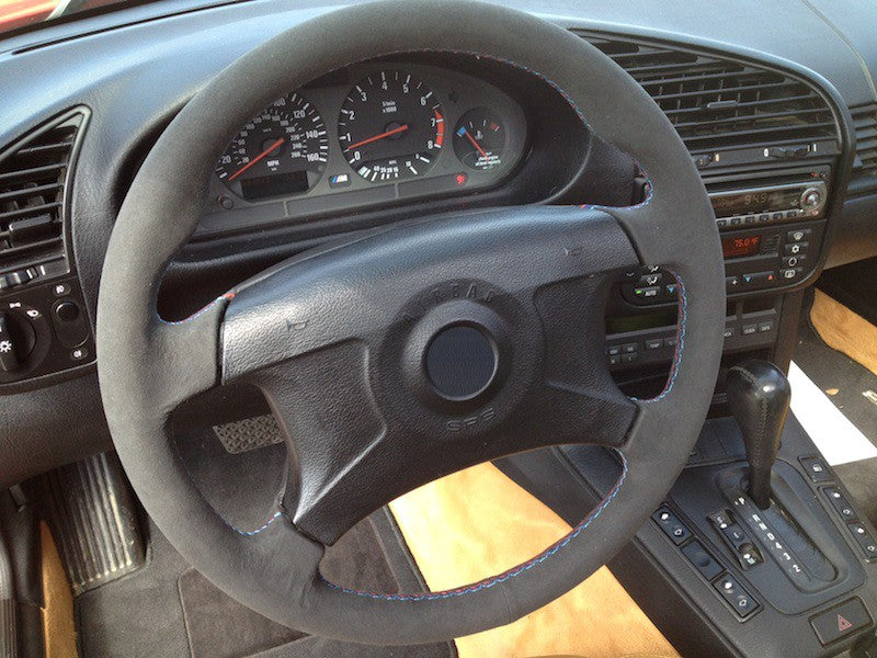 1976-89 BMW 6-series steering wheel cover - 4-spoke airbag