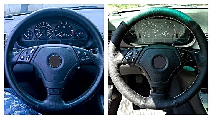 1989-99 BMW 8-series steering wheel cover - Euro