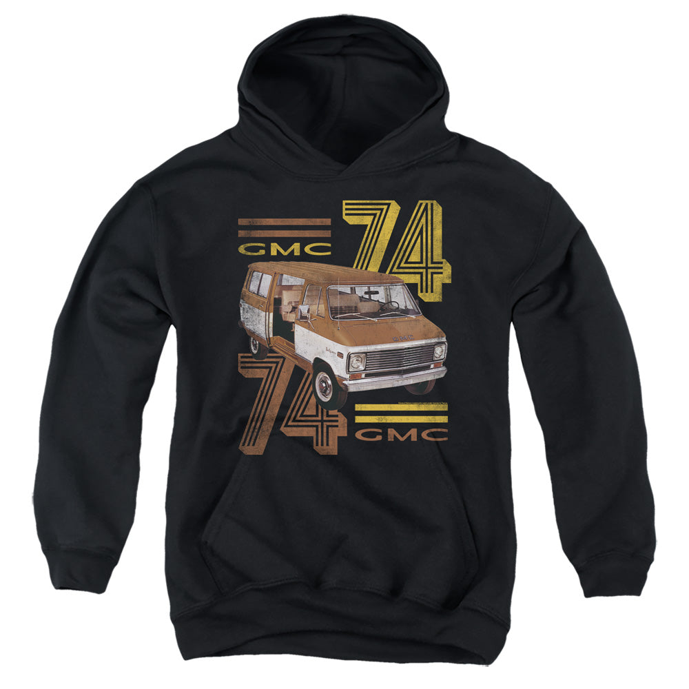 GMC 74 Youth Hooded Sweatshirt Black