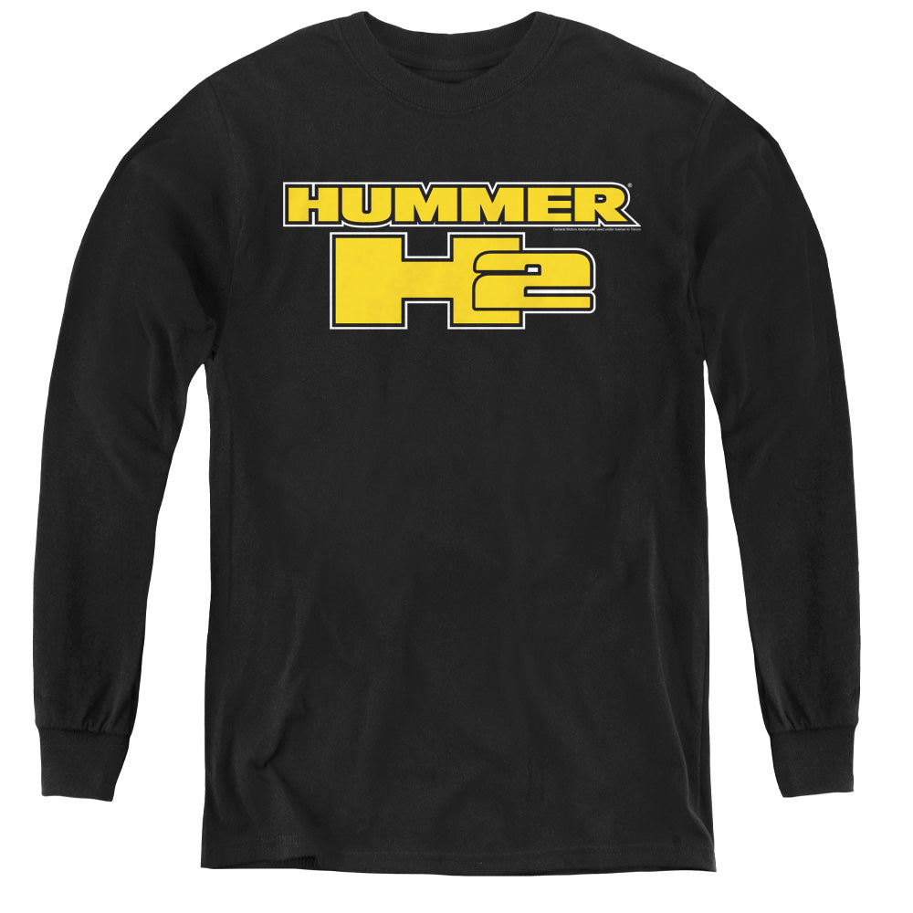 Hummer/H2 Block Logo-L/S Youth-Black
