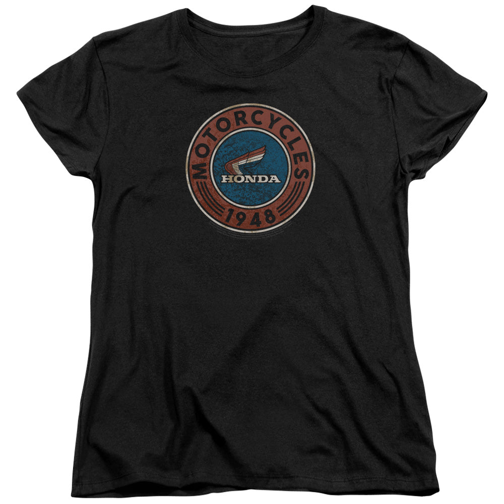 Honda Motorcycle-Women'S Short Sleeve-Black