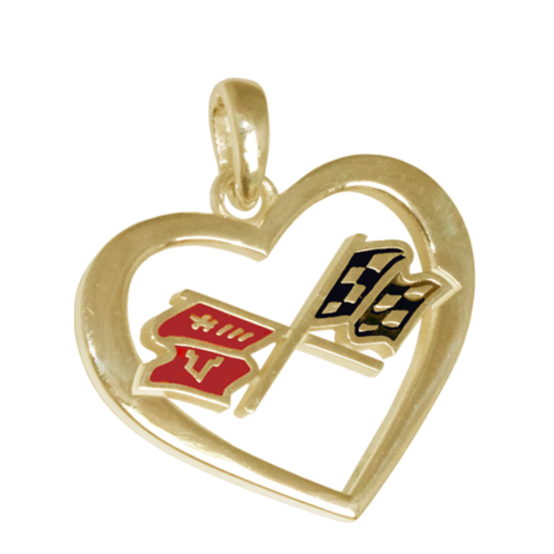 early-c3-corvette-heart-pendant-sterling-silver