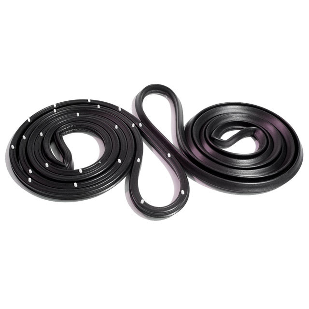 Lm 21-B/W Rear Molded Door Seals With Clips For 4-Door Wagon Only Buick Invicta 1962-1963, Lesabre 1961-1964, Wildcat 1963-1964
