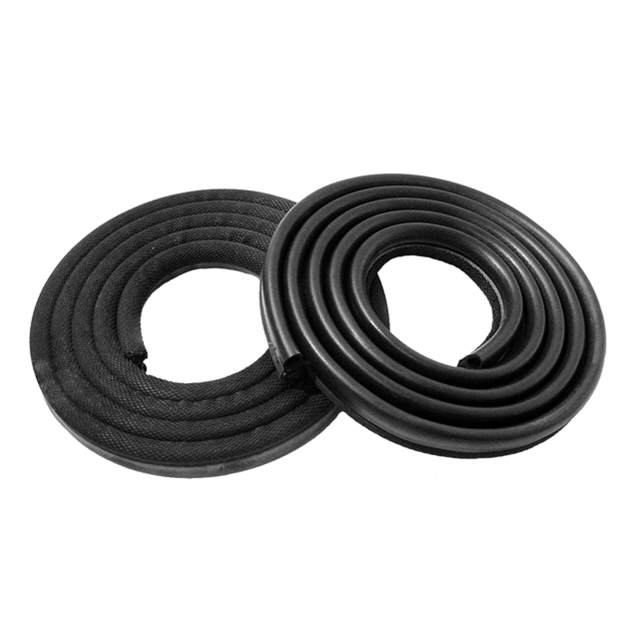 Lm 23-Kblk Rear Door Seals For 4-Door Sedan Black Dodge 330 1963-1964, 440 1963-1964, Dart 1962-1966, Polara 1963-1964