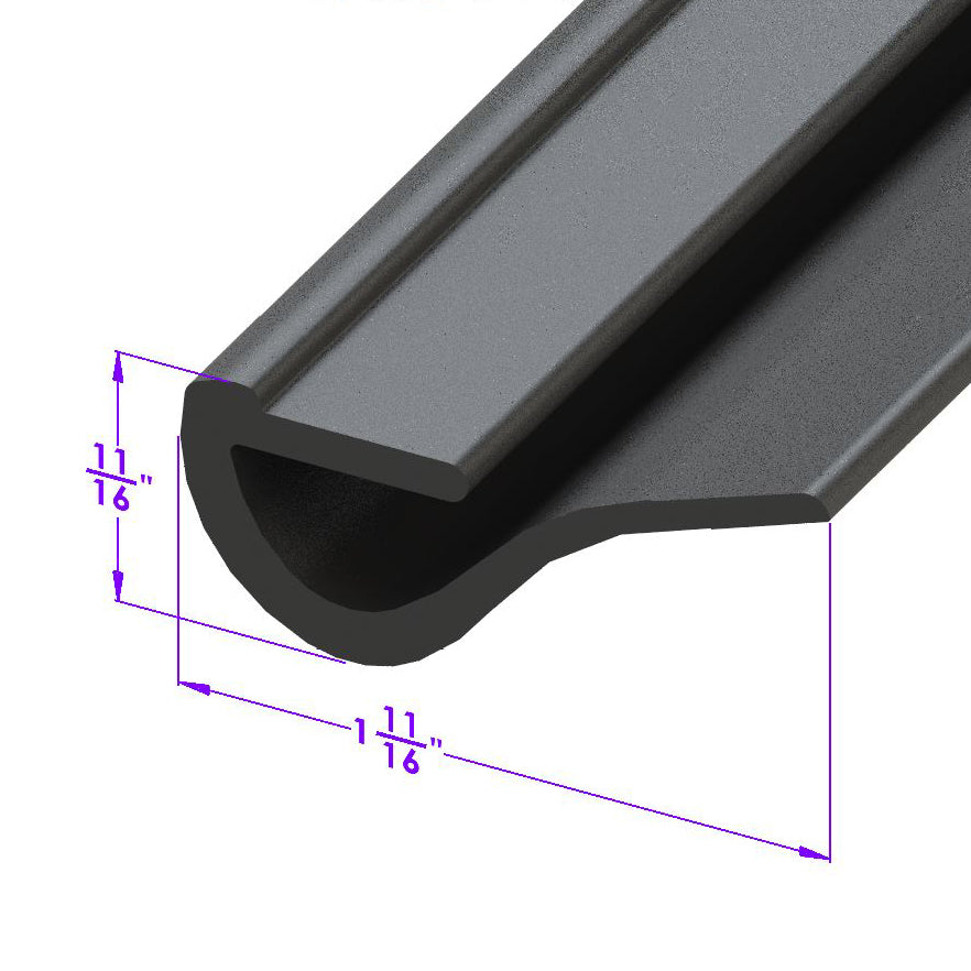 Lp 104-F/Ft Door Bottom Seal Ford Deluxe 1939, Model 81 A 1938, Standard 1939