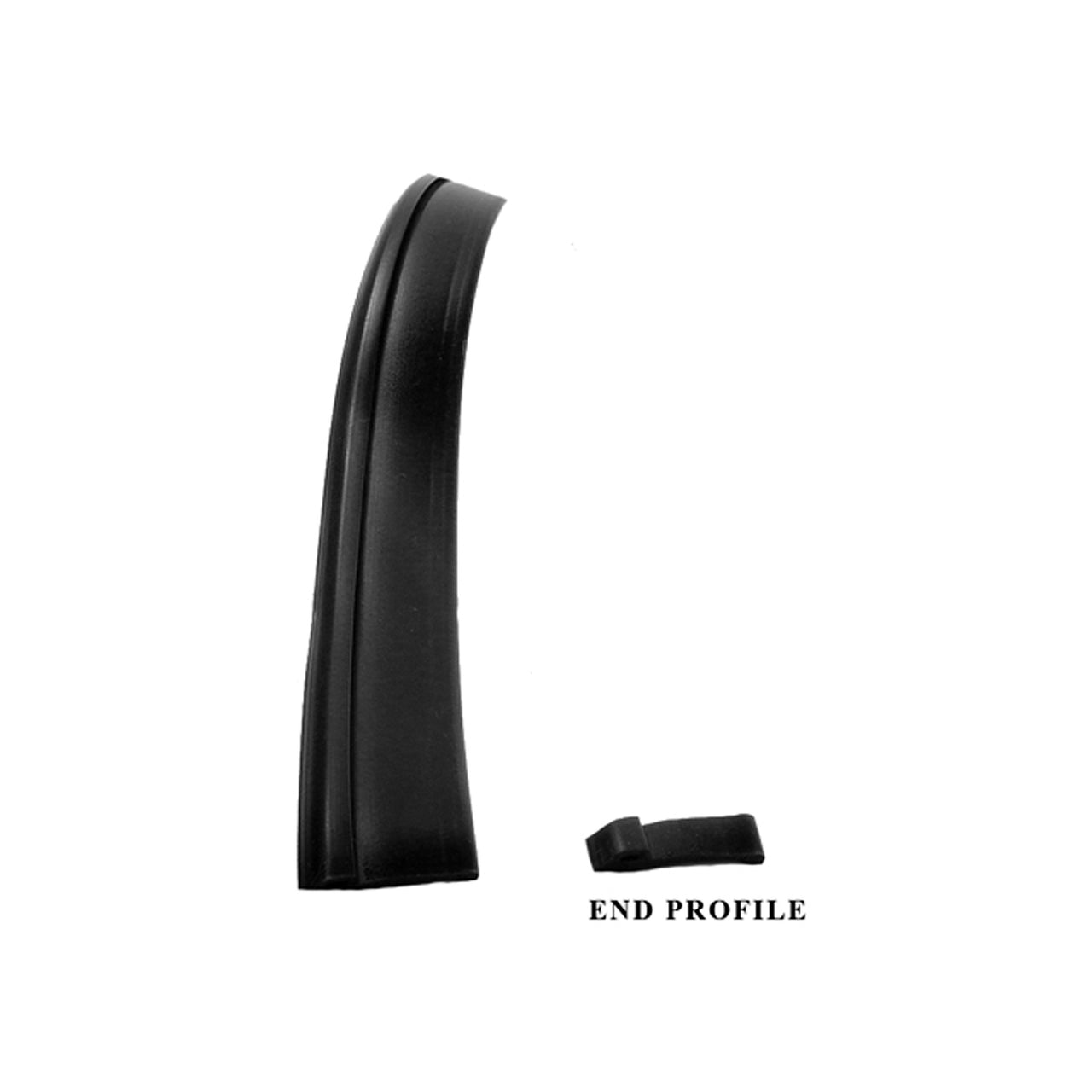 Lp 104-M Upper Door Waist Seal For 2-Door Coupes W/V-8 Aston Martin Dbs 1971, V-8 1972-1988, Vantage 1972-1974, Zagato 1987-1988