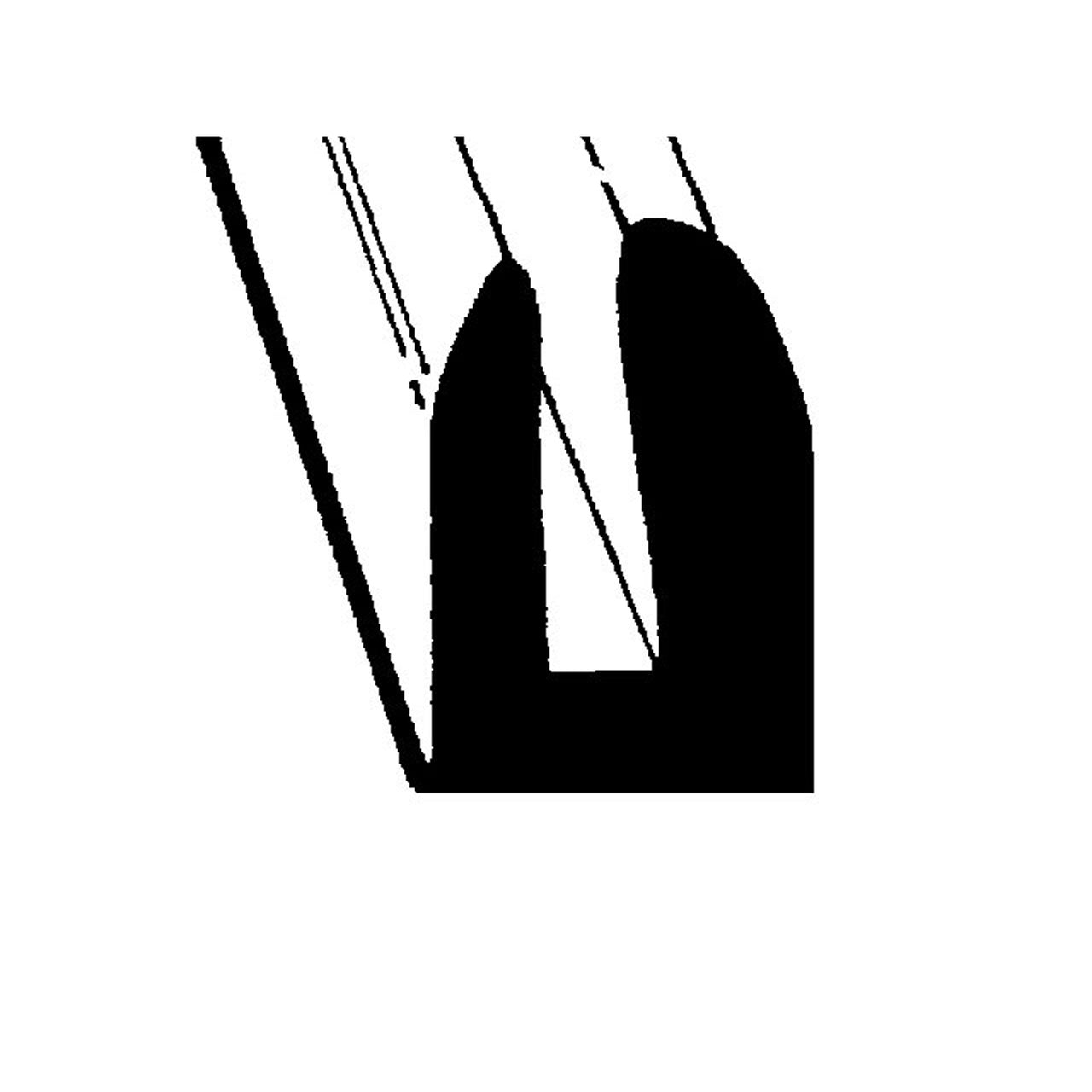 Lp 105 Windshield And Rear Window Channel Used With 1/4" Glass Buick Century Series 60 1937-1942, Limited Series 90 1937-1942
