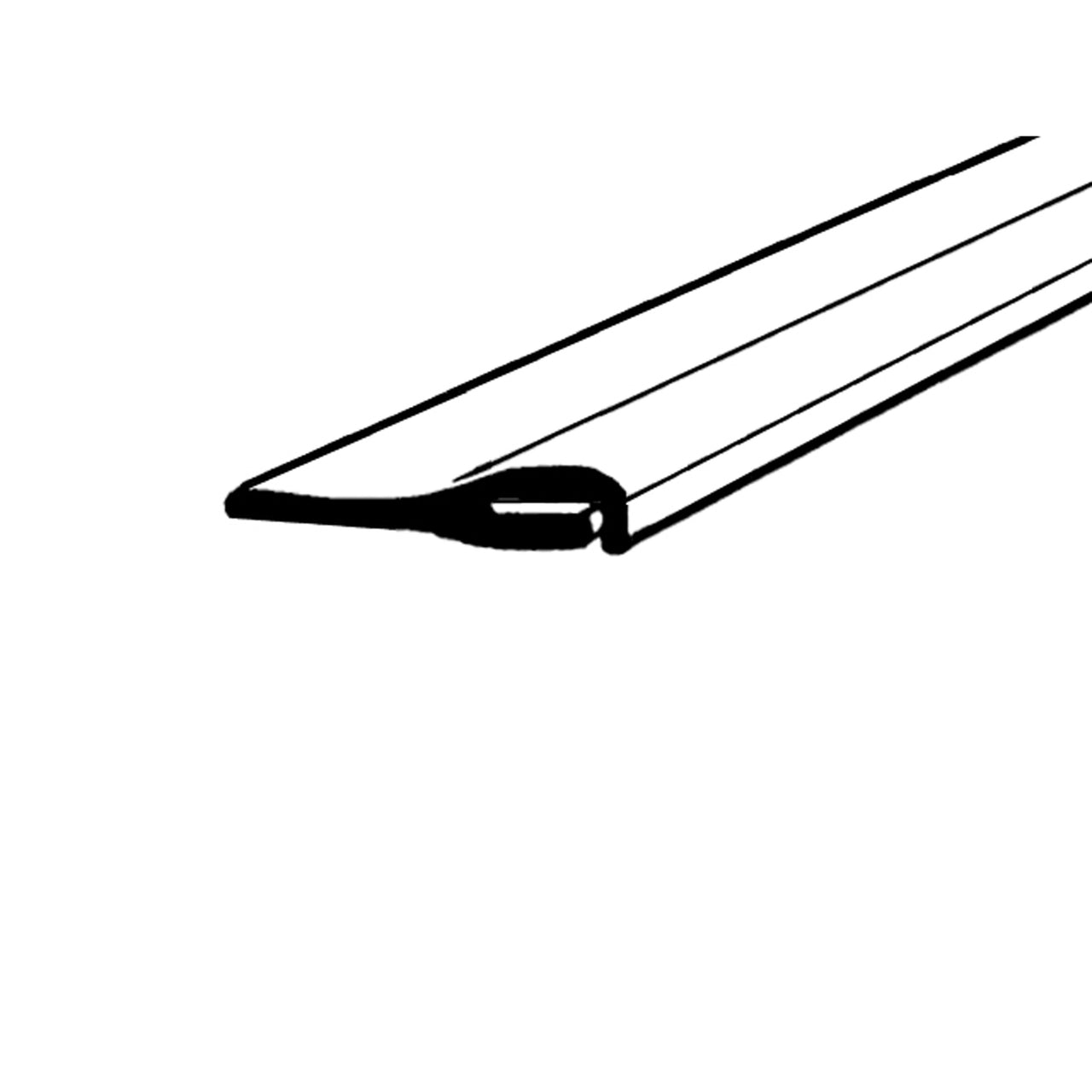 Lp 109-K Bumper To Body Seal 2" Wide Sold By The Foot Ford Deluxe 1946-1948, Model 2 Ga Special 1942, Model 21 A Deluxe 1942