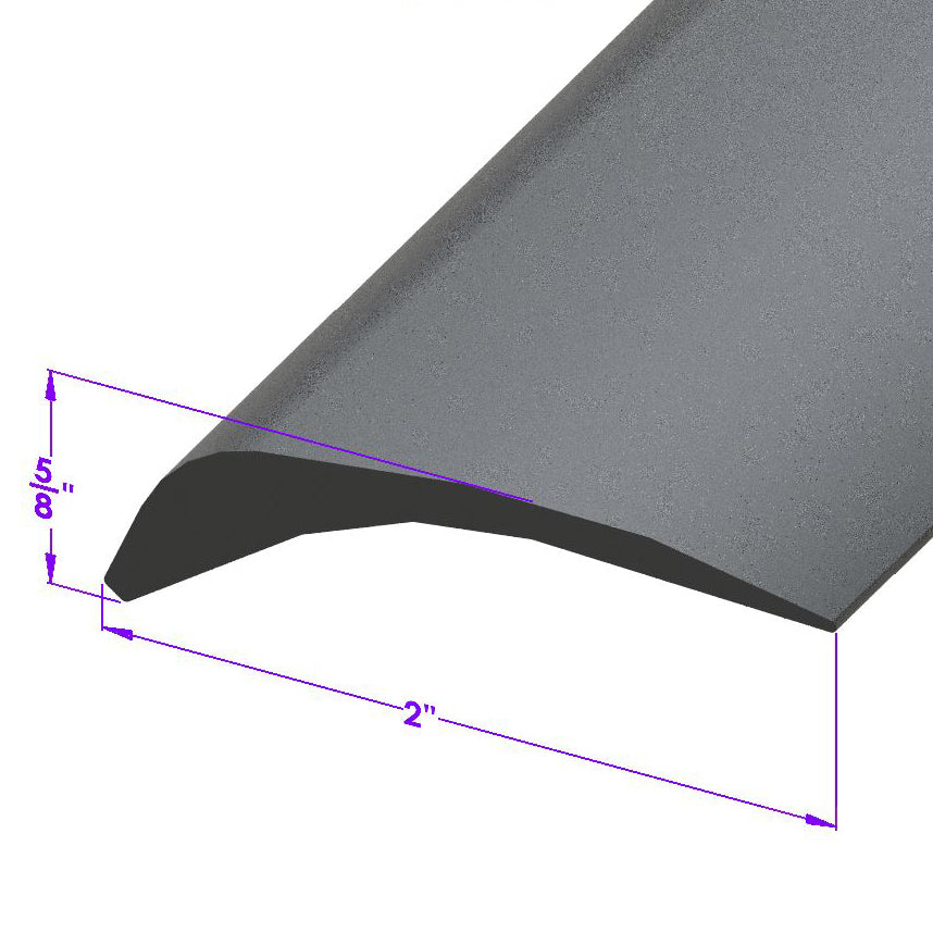 Lp 109-L/Ft Bumper To Body Seal, Splash And Gravel Guard 2-1/8" Wide Lincoln Cosmopolitan 1949-1951, Lincoln 1949-1951