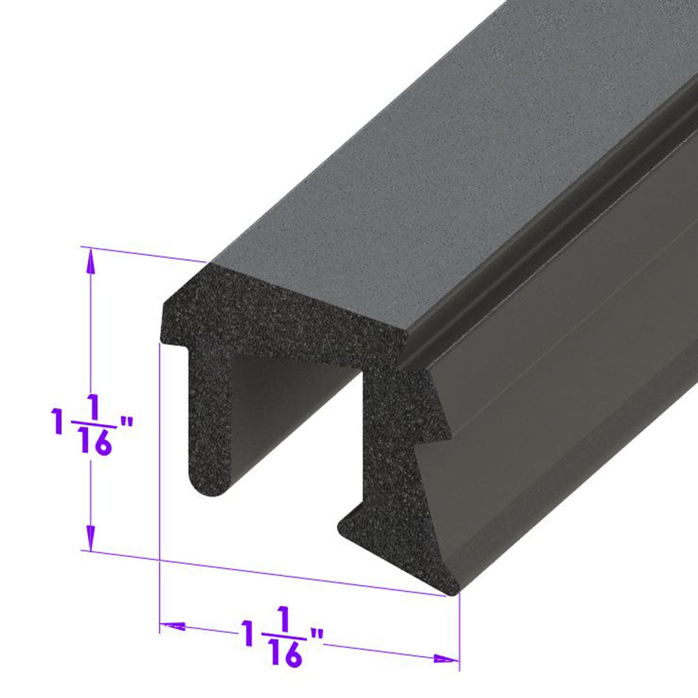 Lp 110-Mb Roof Rail Seal, Rear For 2-Door Hardtops