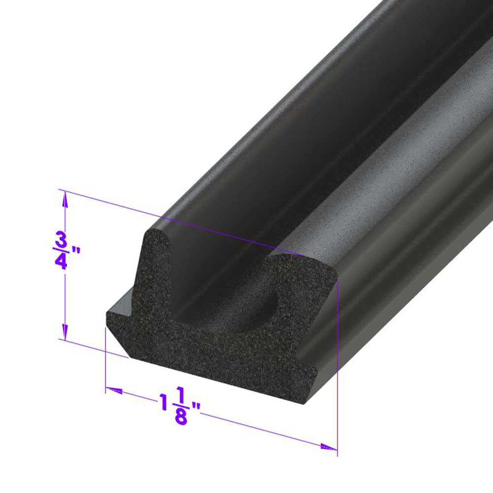 Lp 110-Mc Roof Rail Seal, Front For 2-Door Hardtops