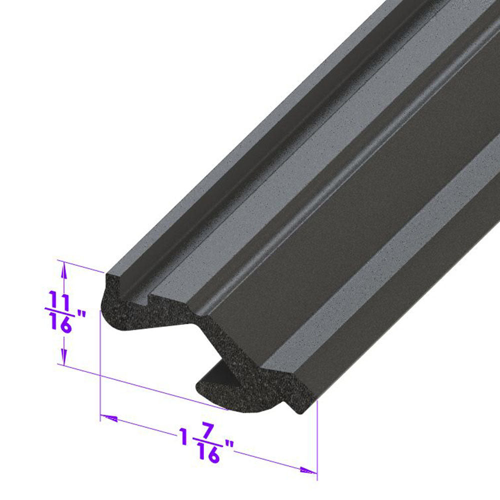 Lp 110-Me Roof Rail Seal, Rear For Fastbacks Sold By The Foot