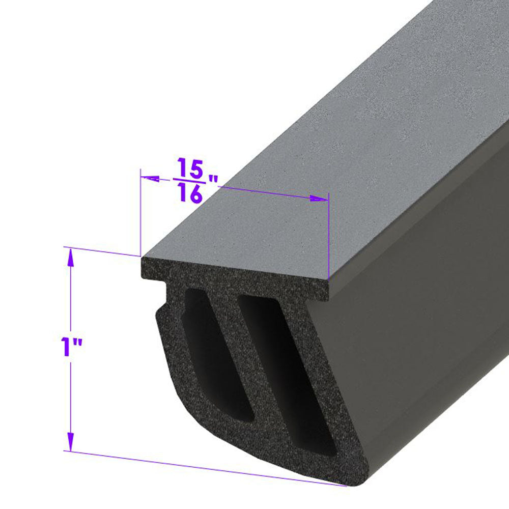 Lp 110-Mg Roof Rail Seal, Small Profile Sold By The Foot