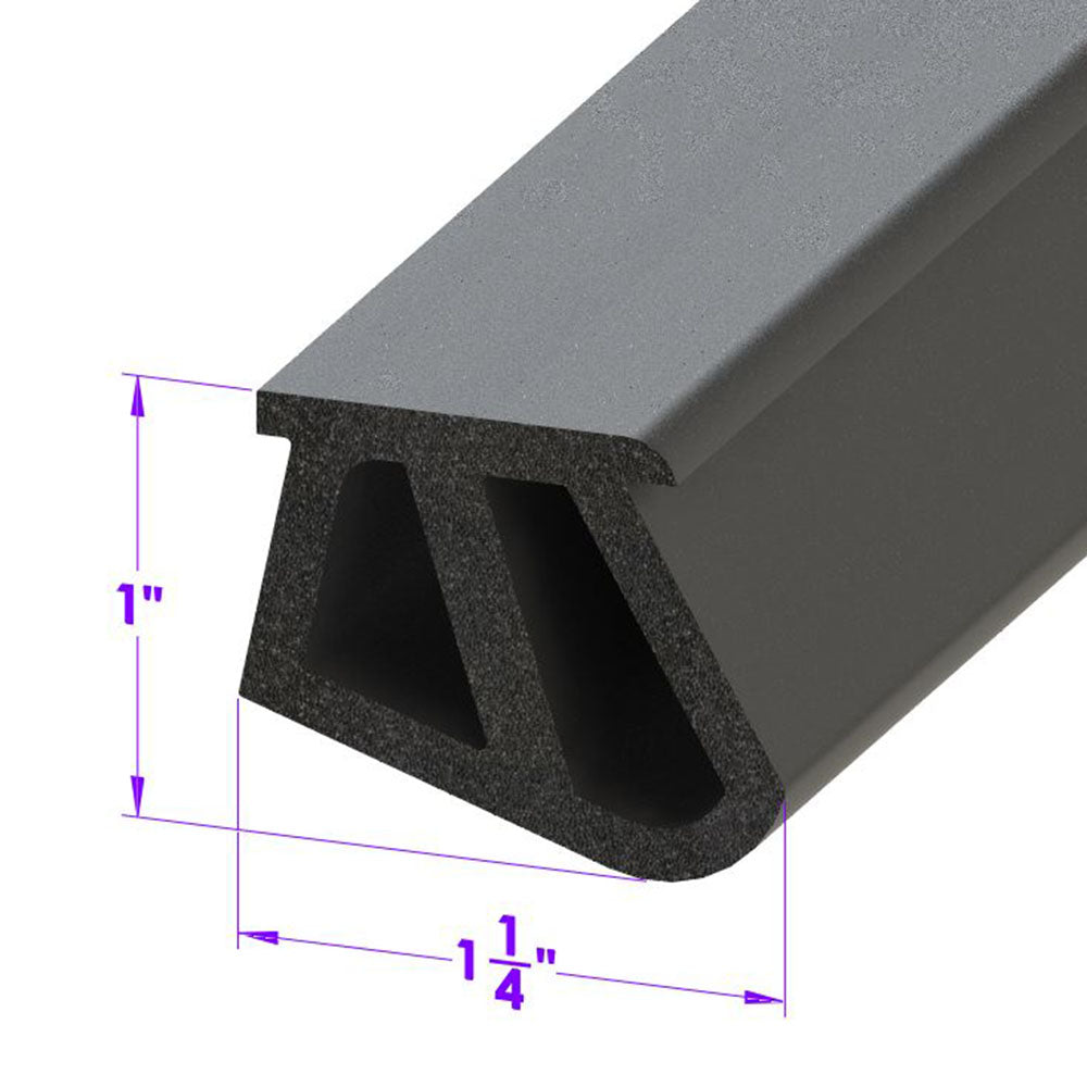Lp 110-Mh Roof Rail Seal, Large Profile Sold By The Foot