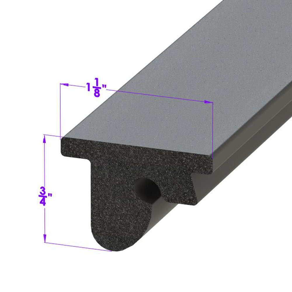 Lp 110-X Roof Rail Seal Snaps Into Metal Track Sold By The Foot