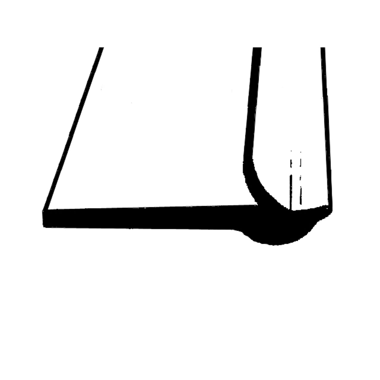 Lp 14-Q Hood To Cowl Seal Made Of Soft, Black Rubber