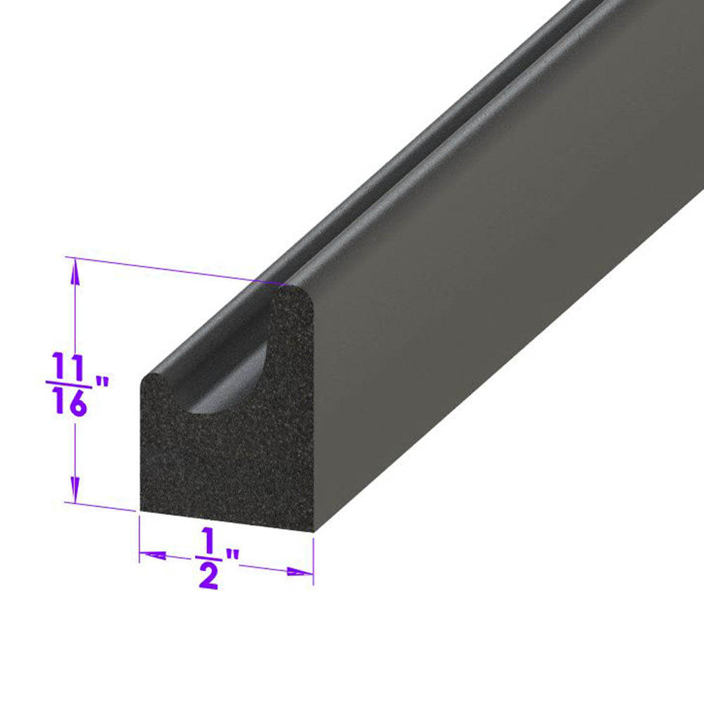 Lp 40-B Door Side And Trunk Seal Sponge Rubber Sold By The Foot Austin Healey 3000 1959-1967
