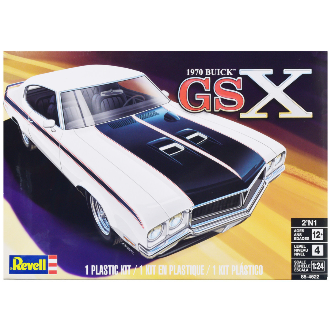 Level 4 Model Kit 1970 Buick GSX 2-in-1 Kit 1/24 Scale Model