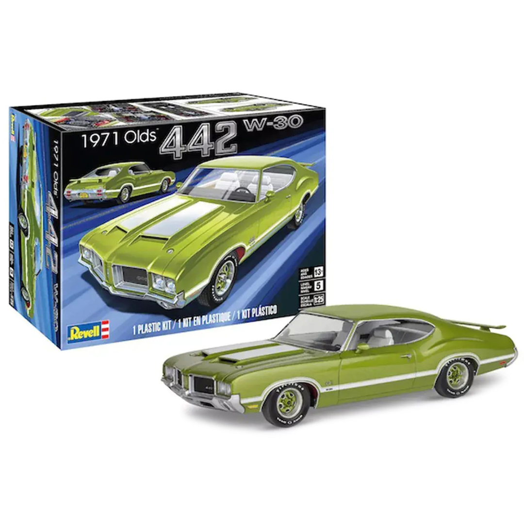 Level 5 Model Kit 1971 Oldsmobile 442 W-30 1/25 Scale Model