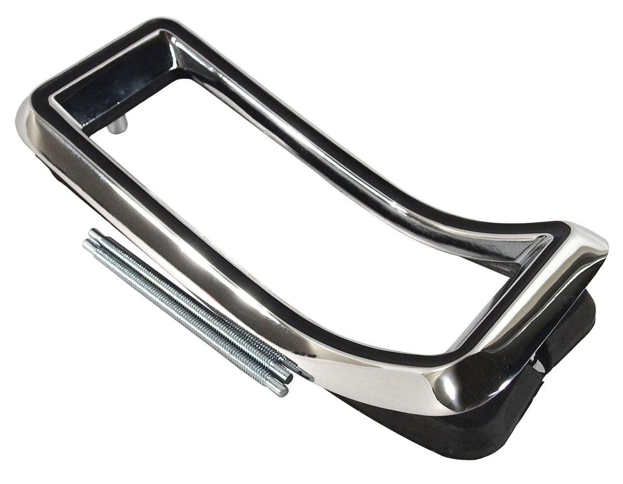 1968-1968 Mustang Tail Light Bezel - Chrome W/Black Trim - 3 Required Per Light - CA-MA15331-Classic-Auto-Store-Online