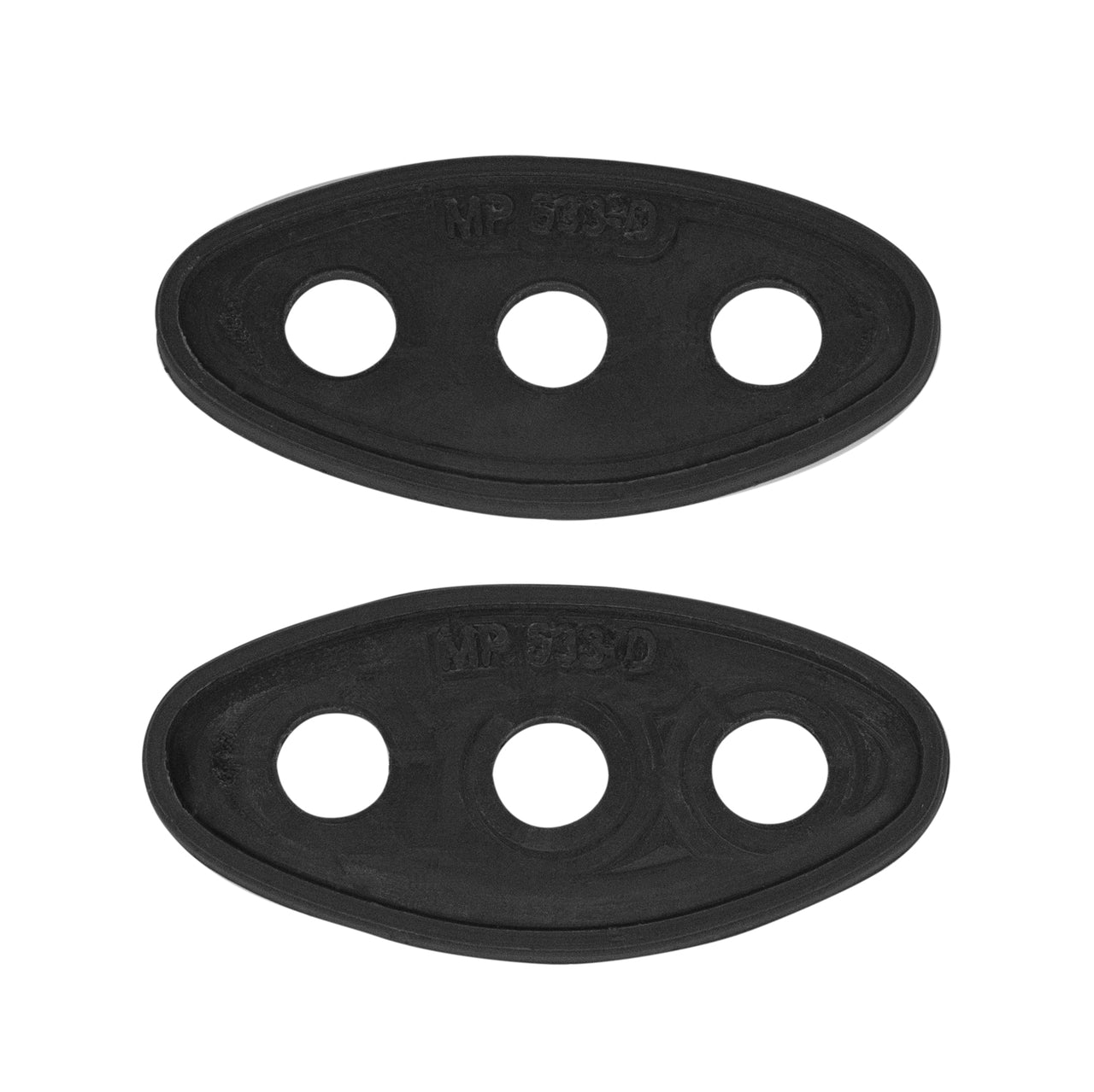 Mp 533-D Back-Up Light Pads 1-3/8" Wide X 2-3/4" Long Pair Chevrolet Fleetline 1942-1948, Fleetmaster 1941-1948, Special Deluxe 1941-1942