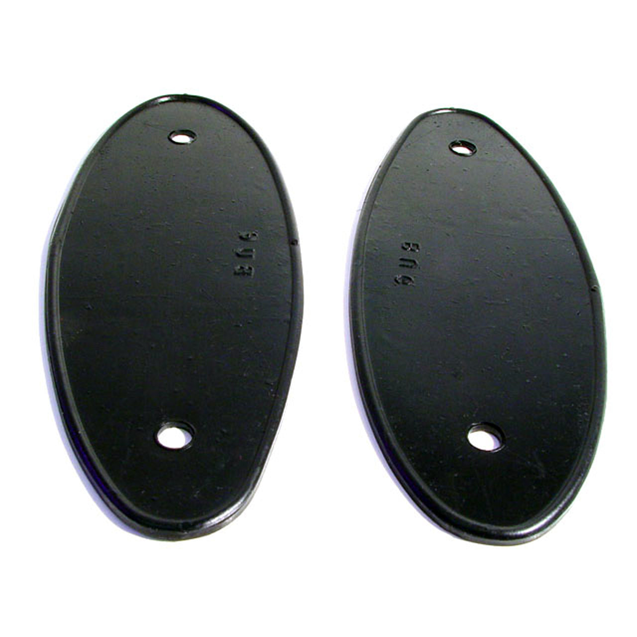 Mp 337-A Headlight Pads 3" Wide X 8-1/8" Long Pair Bugatti Type 40/40A 1926-1932, Type 41 Royale 1927-1933, Type 43 1927-1931