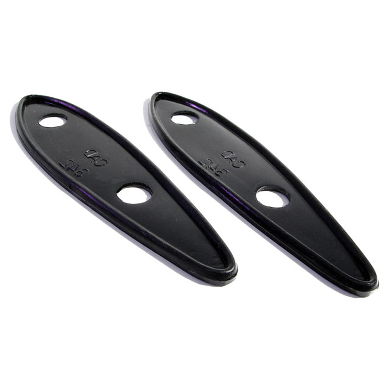Mp 342 Front Park Light Pads 1-1/2" Wide X 5-1/2" Long Pair Cadillac Fisher 1932-1933, Fleetwood 1932-1933