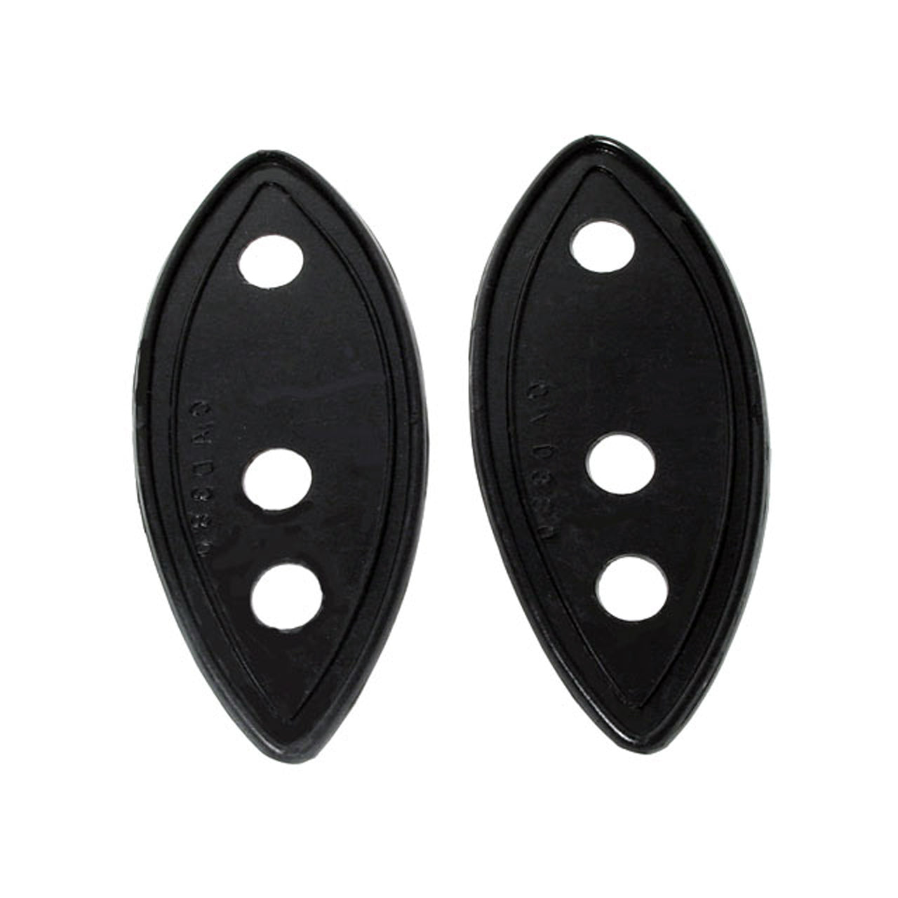 Mp 380 Headlight Pads 3-3/8" Wide X 7-7/8" Long Pair Cadillac Series 60 1936, Series 70 1936, Series 75 1936, Series 80 1936