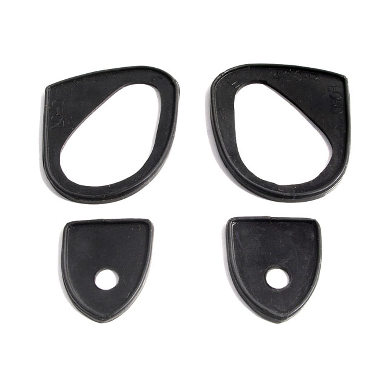 Mp 739-B Door Handle Pads 2-3/4" Long & 1-5/8" Long Set Ford Country Sedan 1951, Country Squire 1951, Crestline 1951, Custom 1951, Deluxe 1951