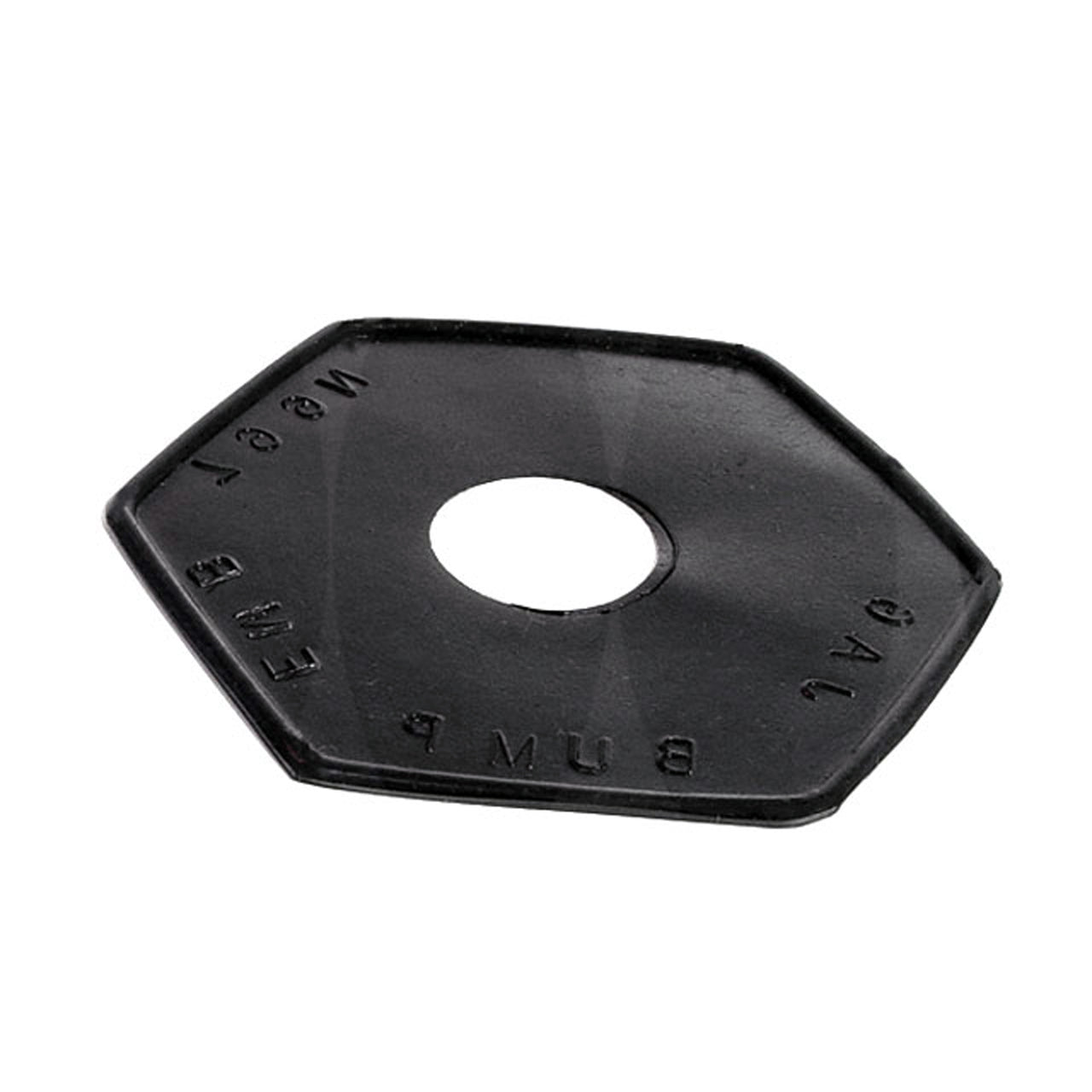 Mp 799-N Bumper Emblem Pad 3-5/8" Wide X 4" Long Each Jaguar Xk150 1958-1961