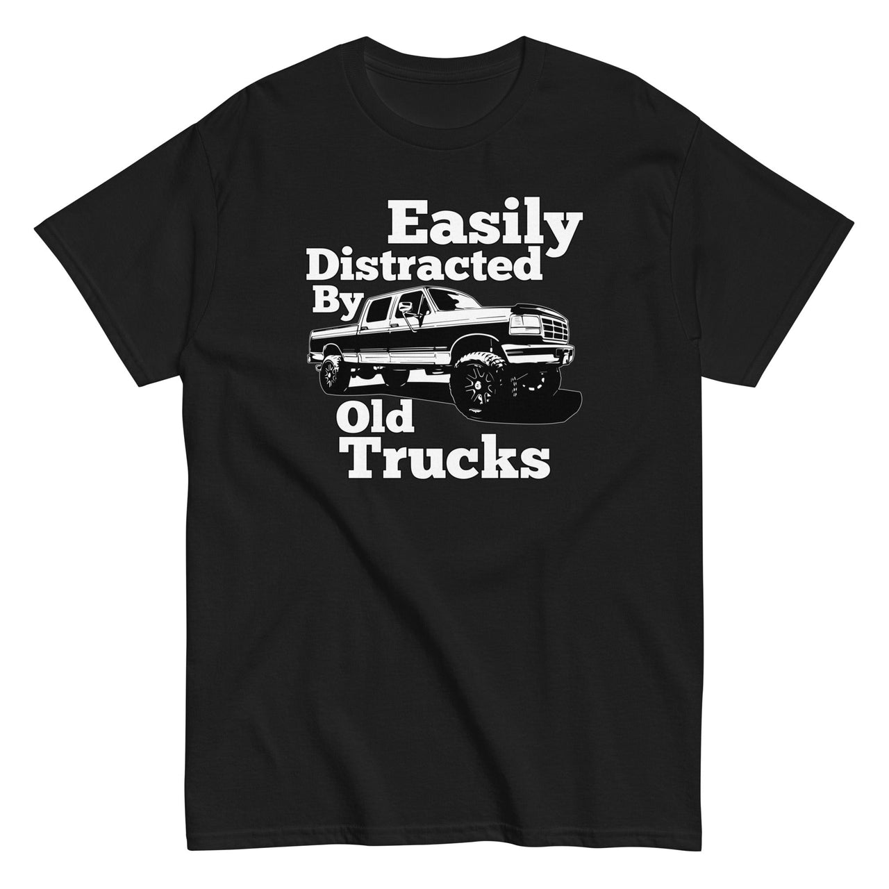 OBS Truck Shirt, Easily Distracted By Old Trucks
