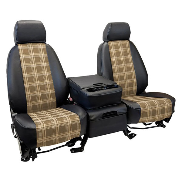 Custom Fit Classic Car & Truck Seat Covers for Mustang, C10, Bronco, Firebird & CJ7 – Faux Leather & Plaid Fabric | Made in USA