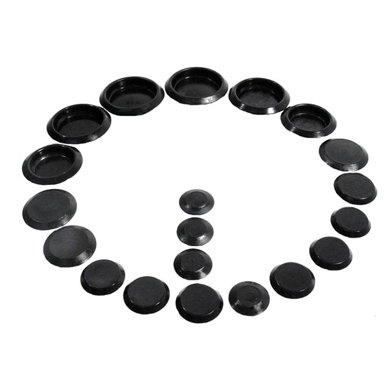 Pk 600 Black Plastic Flush Munt Hole Plugs